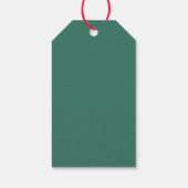 Zwart lint met liefde ingepakt Gelukkig kerstfeest Cadeaulabel (Achterkant)