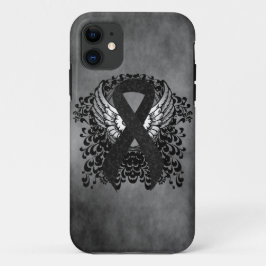 Zwart lint met vleugels Case-Mate iPhone case