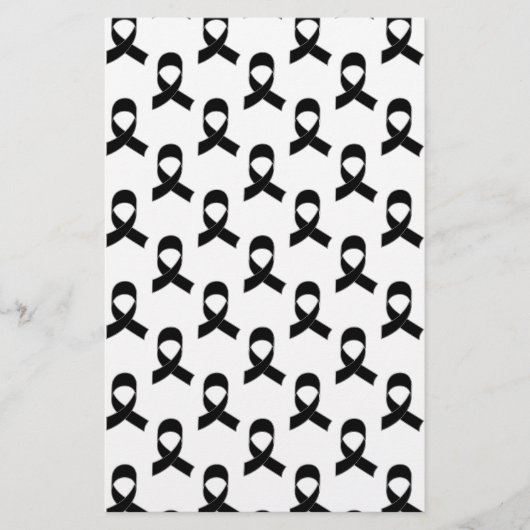 Zwart lint patroon briefpapier (Voorkant)