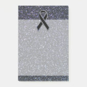 Zwart lintbewustmakingsaccentdecor post-it® notes (Voorkant)