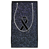 Zwart lintbewustzijn Midnight Blue Klein Cadeauzakje (Voorkant)