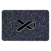 Zwart lintdecor magneet (Horizontaal)