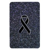 Zwart lintdecor magneet (Verticaal)