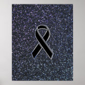 Zwart lintdecor poster (Voorkant)