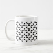 Zwart lintpatroon koffiemok (Links)