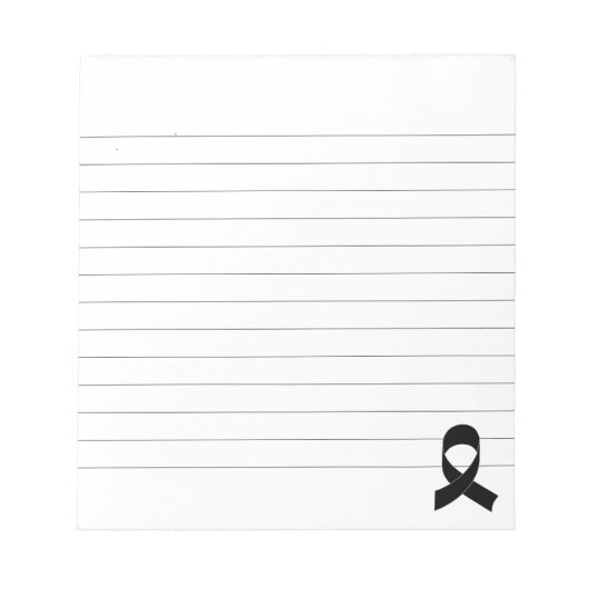 Zwart linttekening notitieblok (Voorkant)