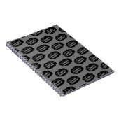Zwart Lippenpatroon Notitieboek (Rechterzijde)