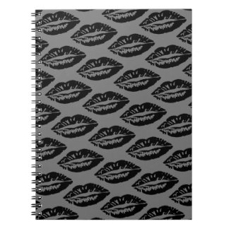 Zwart Lippenpatroon Notitieboek