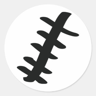zwart litteken ronde sticker