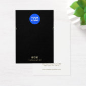 Zwart: Logo-armbandkaart toevoegen Visitekaartje (Bureau)