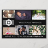 Zwart Logo Collage Profielfotograaf QR Flyer (Voorkant)