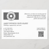 Zwart Logo Collage Profielfotograaf QR Flyer (Achterkant)