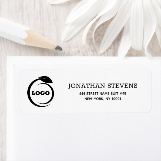 Zwart Logo Etiket (Insitu)