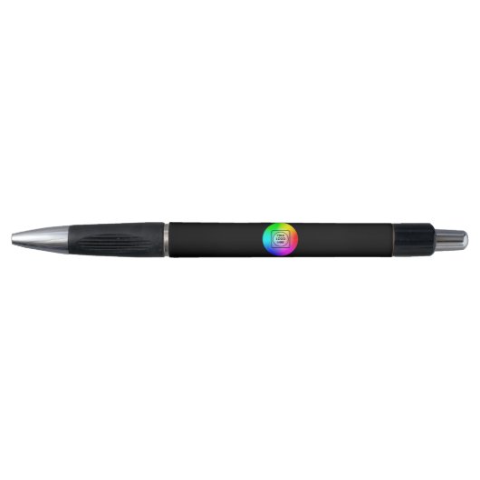 Zwart logo merkartikel pen (Voorkant)