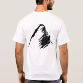 Zwart Logo op wit Shirt (Achterkant)