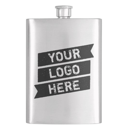  zwart Logo Simple Triple Ribbon Jouw naam Flacon (Voorkant)