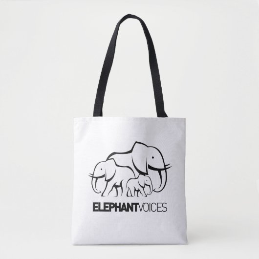 Zwart Logo - (Verkleining - Hergebruik - Recyclen) Tote Bag (Voorkant)
