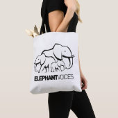 Zwart Logo - (Verkleining - Hergebruik - Recyclen) Tote Bag (Dichtbij)