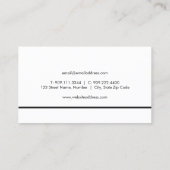 Zwart Lotus Flower Visitekaartje (Achterkant)