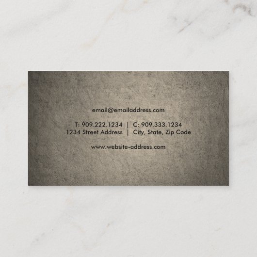 Zwart Lotus Flower Visitekaartje (Achterkant)