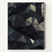 Zwart Low-Poly Bullet Journal / Lined Notitieboek (Achterkant)