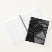 Zwart Low-Poly Bullet Journal / Lined Notitieboek (Binnen)