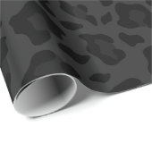 Zwart luipaard patroon Dierenprint Cadeaupapier (Rol Hoek)