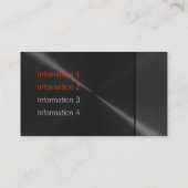 Zwart Luxe Metalen Visitekaartjes 2 (Achterkant)