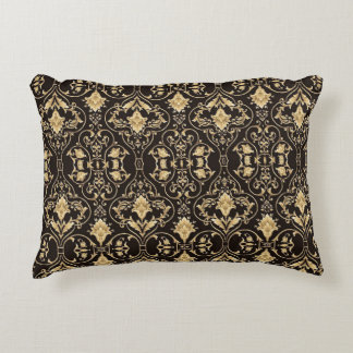 Zwart luxe patroon accent kussen