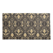 Zwart luxe patroon kussensloop (Achterkant)