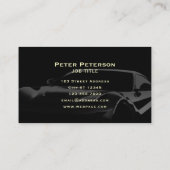 Zwart luxueus autobedrijf Visitekaartje (Achterkant)