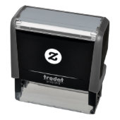 Zwart maak je eigen zelfinktende stempel (Product)
