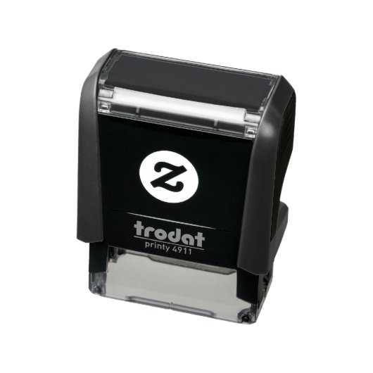 Zwart maak je eigen zelfinktende stempel (Product)