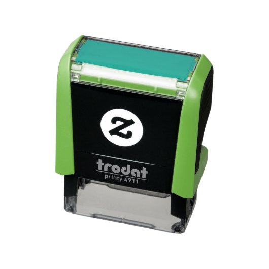 Zwart maak je eigen zelfinktende stempel (Product)