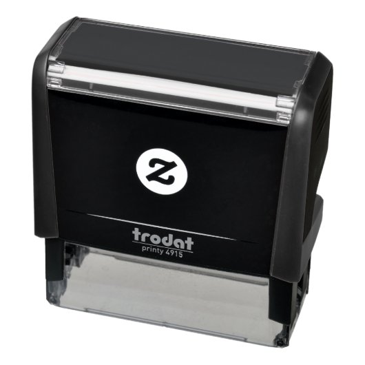 Zwart maak je eigen zelfinktende stempel (Product)
