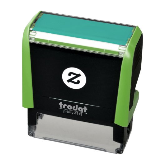 Zwart  maak je eigen zelfinktende stempel (Product)