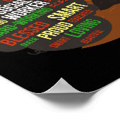 Zwart maatschappelijk werker Afrikaanse sociaal we Poster (Hoek)