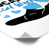 Zwart maatschappelijk werker Gift Mental Health Op Poster (Hoek)