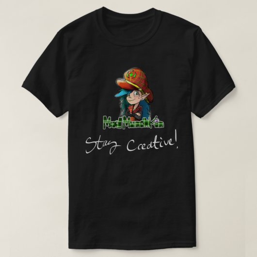 Zwart Mad Munchkin, Creatief Shirt (Design voorkant)
