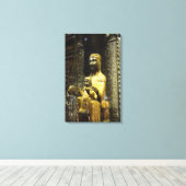 Zwart Madonna Montserrat Canvas Print (Insitu (Houten vloer))
