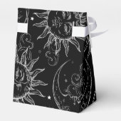 Zwart Magic Hemelse Zon Maan Sterren Party Bedankdoosjes (Achterkant)