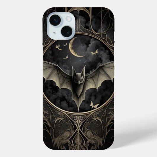 Zwart Magic Spooky Bat Case-Mate iPhone Case (Achterkant)