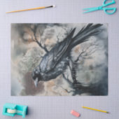 Zwart Majestic Raven Tissue Paper Tissuepapier (Craft)