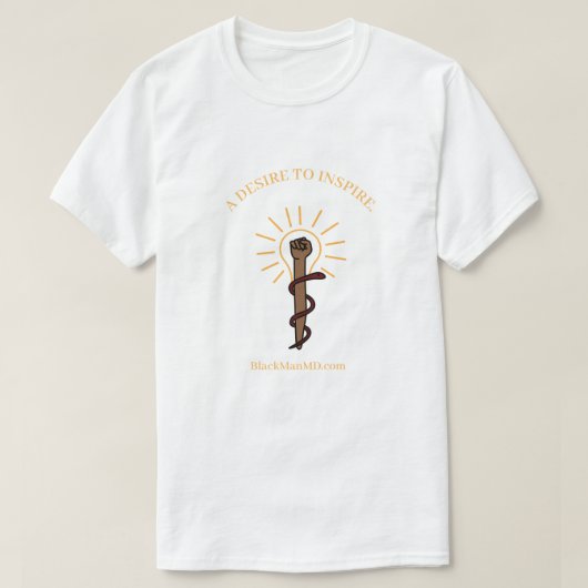Zwart Man D.D. Witte T-Shirt van mannen (Design voorkant)