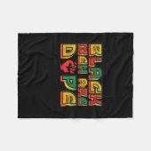 zwart_mannen_are_dope_01 fleece deken (Voorkant (Horizontaal))