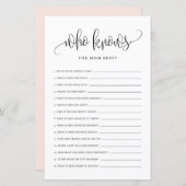 Zwart Manuscript dat het beste Baby shower van mam (Voorkant / Achterkant)