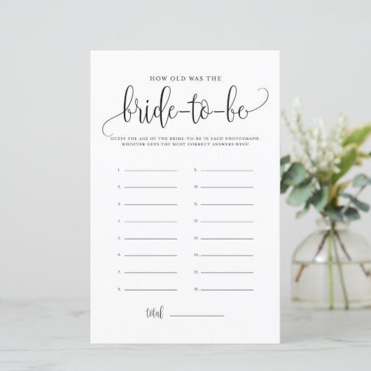 Zwart Manuscript hoe oud het spel van de Bride Sho (Staand voorkant)