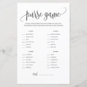 Zwart Manuscript wat er in uw Purse Shower Game zi (Voorkant)