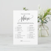 Zwart Manuscript wat op Uw Spel van de Schoetser v Informatiekaartje (Staand voorkant)