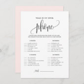 Zwart Manuscript wat op Uw Spel van de Schoetser v Informatiekaartje (Voorkant / Achterkant)